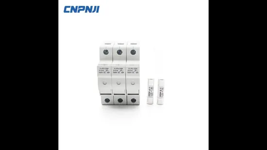 中国の専門メーカー太陽光発電 DC 1p 32A 1000V ヒューズ ホルダーと太陽光発電システム用ヒューズを良い価格で