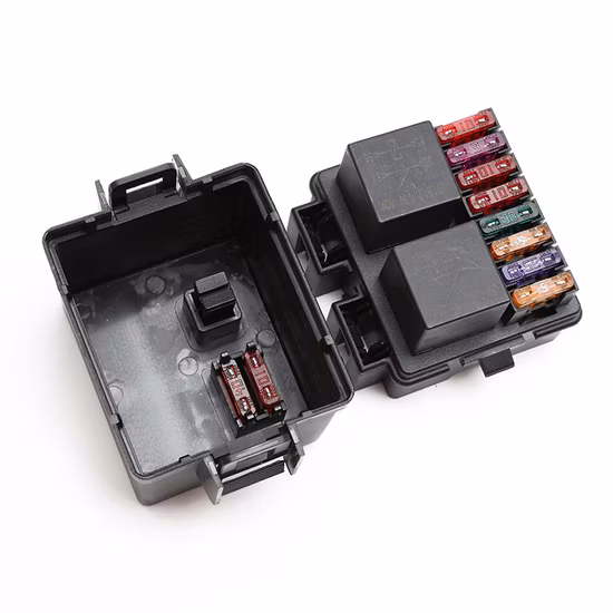10 スロット 10 ウェイ モジュラー ユニバーサル パワー リレー ボックス 32 V 40A 2 リレー 20A 25A 30A 8 標準ブレード ヒューズ付きトラック トレーラー車用